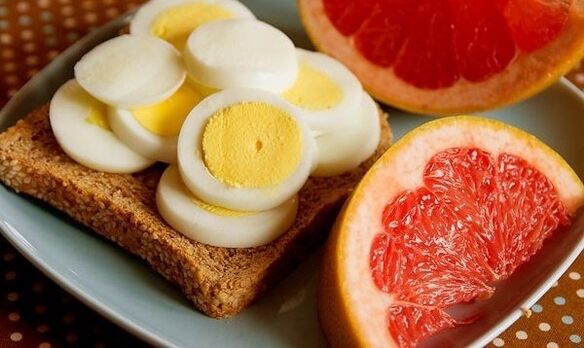 tojás és grapefruit a fogyásért