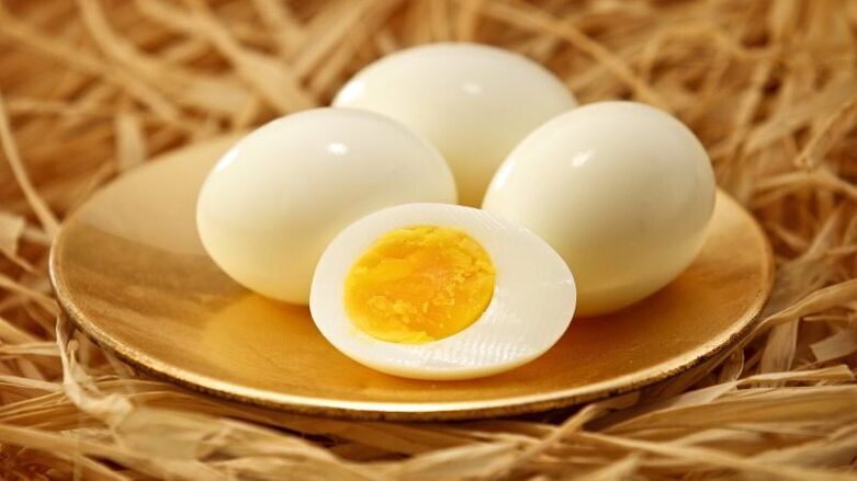 főtt tojás a hajdina diétához